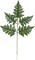 Vibrant Green Shiny Leather Fern x5 - Realistic Artificial Greenery for Home Décor, Events & Garden Accents